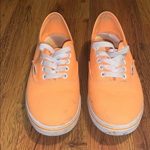 Bright orange women’s Vans size 7.5
